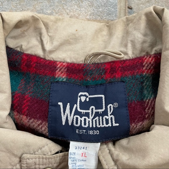 vintage woolrich flannel lined puffer vest - Picture 5 of 9